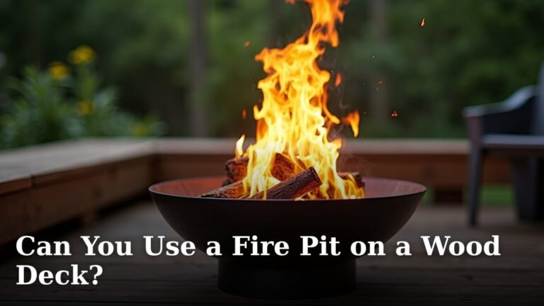 Can You Use a Fire Pit on a Wood Deck?