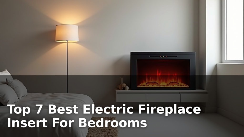 Top 7 Best Electric Fireplace Insert For Bedrooms