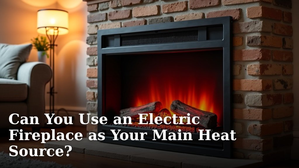 Can You Use an Electric Fireplace as Your Main Heat Source?