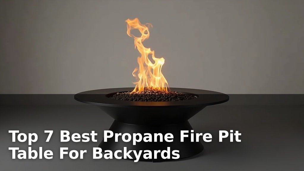 Top 7 Best Propane Fire Pit Table For Backyards