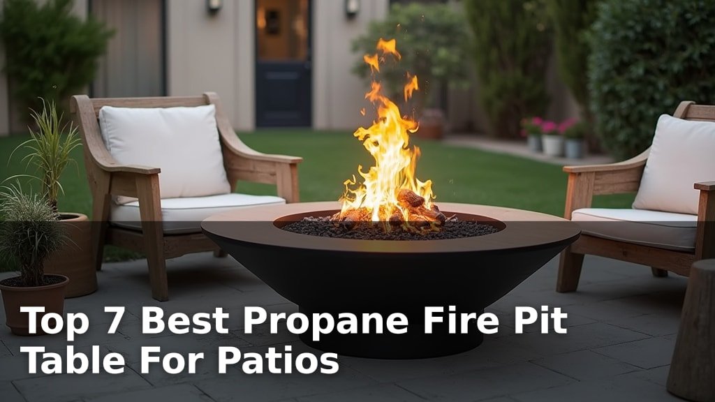 Top 7 Best Propane Fire Pit Table For Patios