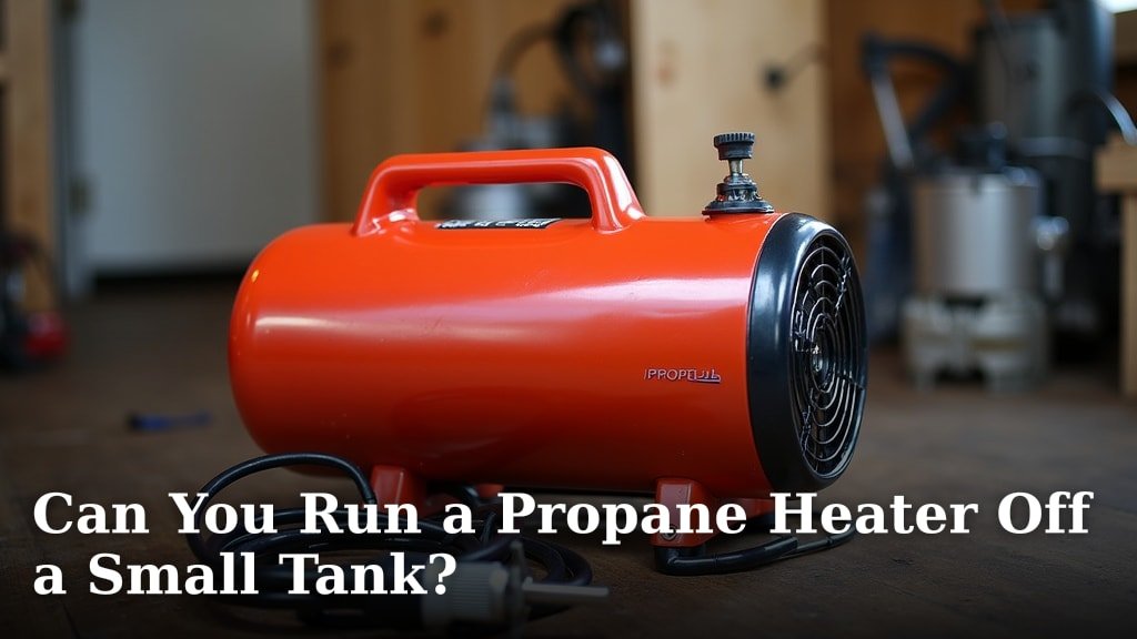 Can You Run a Propane Heater Off a Small Tank?