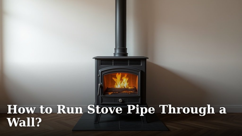How to Run Stove Pipe Through a Wall?