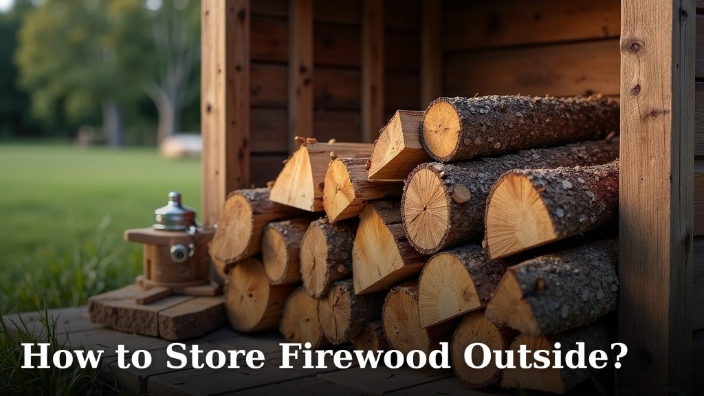 How to Store Firewood Outside?