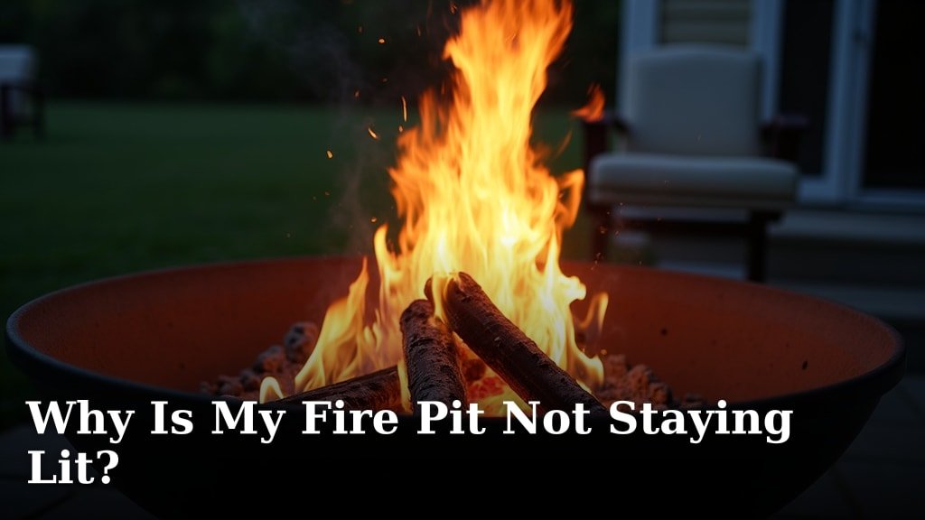 Why Is My Fire Pit Not Staying Lit?